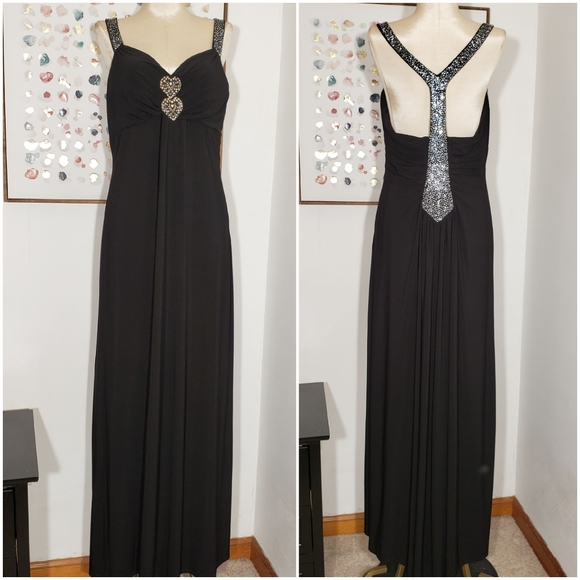 Jump | Dresses | Jump Apparel Black Sequin Prom Dress Size Xs | Poshmark